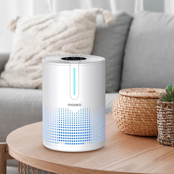 Air Purifiers For Bedroom Home 430 Sq.Ft, H13 HEPA Filter Small Portable Air Purifier With USB Cable Fragrance Sponge For Smokers Pollen Pets Dust Odors, Desktop Air Cleaner For Car RV
