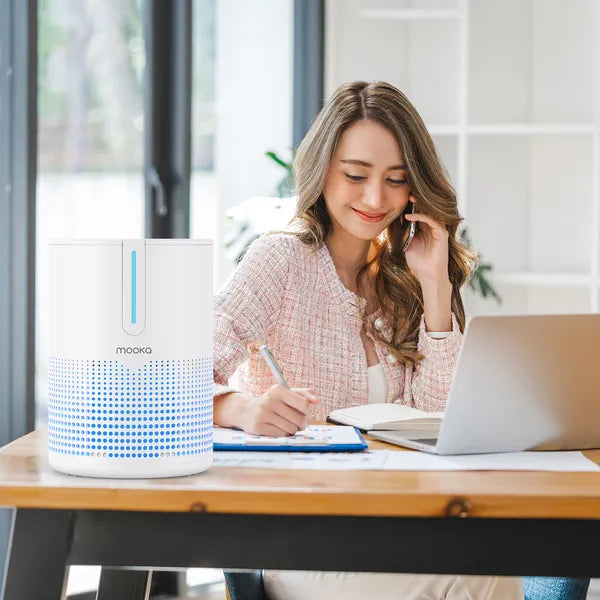 Air Purifiers For Bedroom Home 430 Sq.Ft, H13 HEPA Filter Small Portable Air Purifier With USB Cable Fragrance Sponge For Smokers Pollen Pets Dust Odors, Desktop Air Cleaner For Car RV